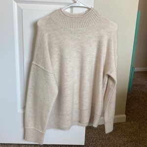 Universal Thread Cream Mock Neck Sweater